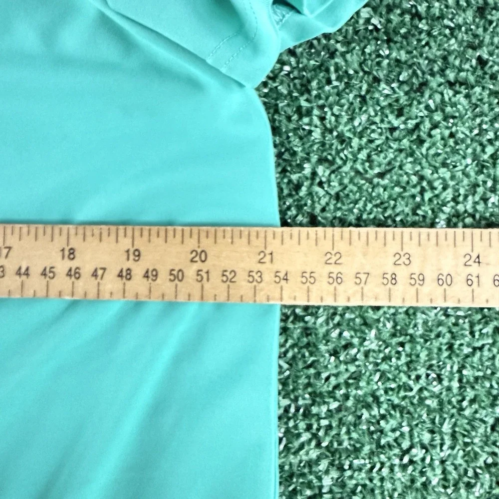 RLX Ralph Lauren PGA Men's Short Sleeve Polo Shirt Size Medium Teal Green